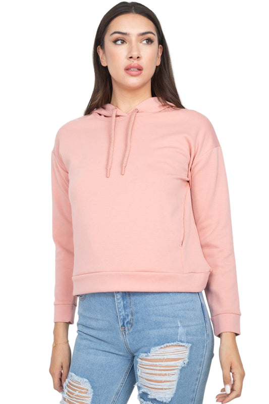 Self-tie Drawstrings Hoodie