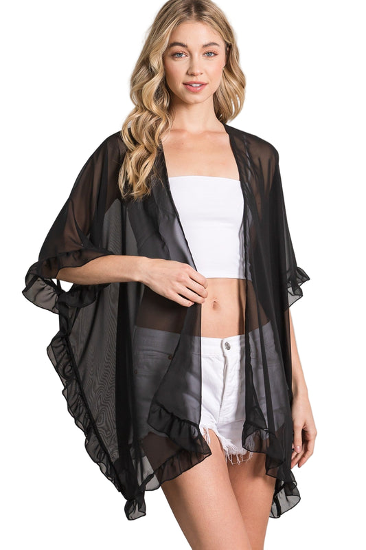 Lightweight Sheer Shawl Cardigan