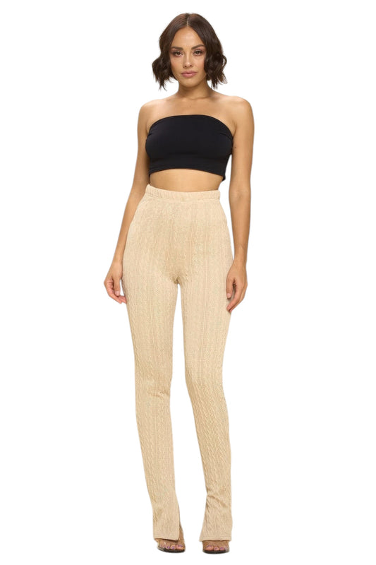 Knit High Rise Leggings