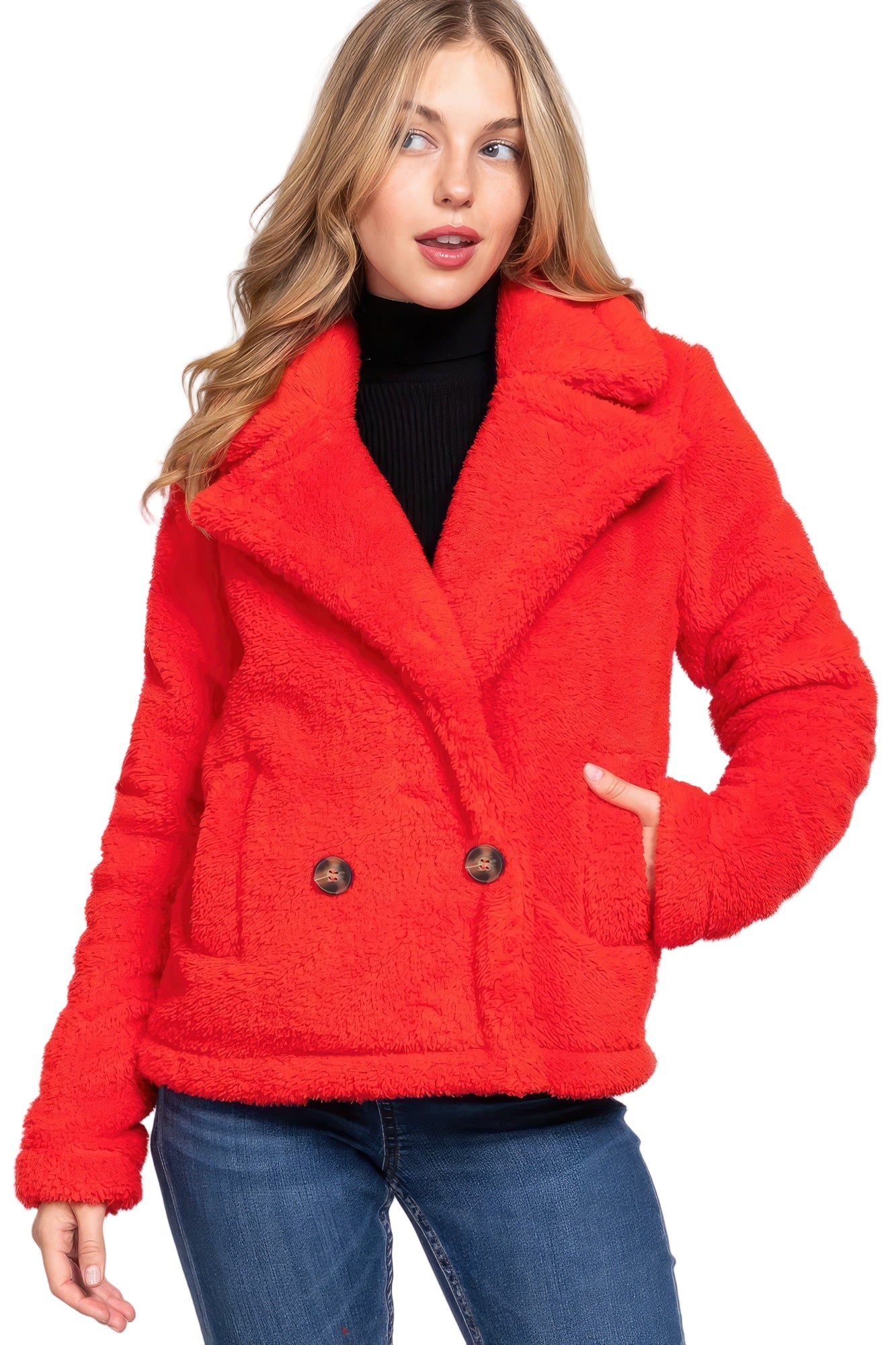 Faux Fur Sherpa Jacket