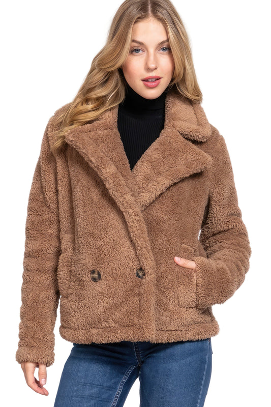 Faux Fur Sherpa Jacket