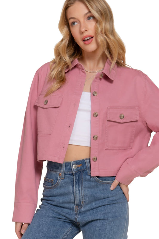 Cotton Twill Short Shacket