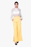 Side Slit Detail Wide Leg Pants