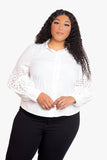 Blouse With Punched Sleeves