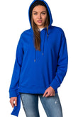 Uneven Hem Graphic "venice" Pullover Hoodie