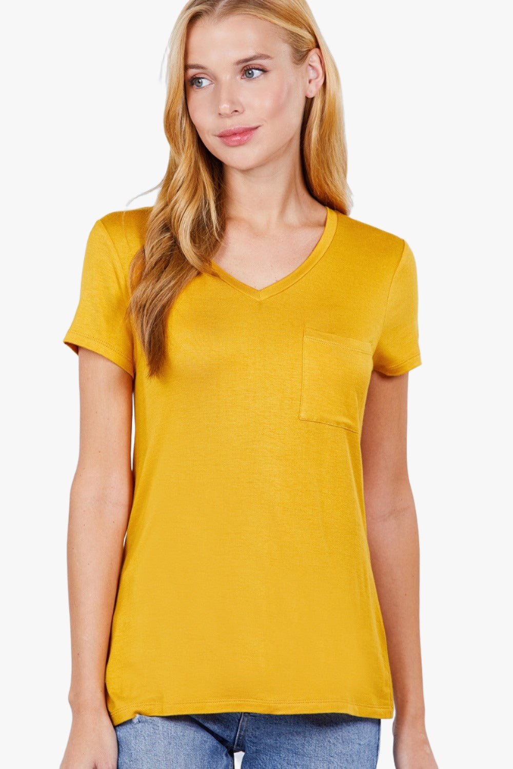 V-neck Rayon Jersey Top