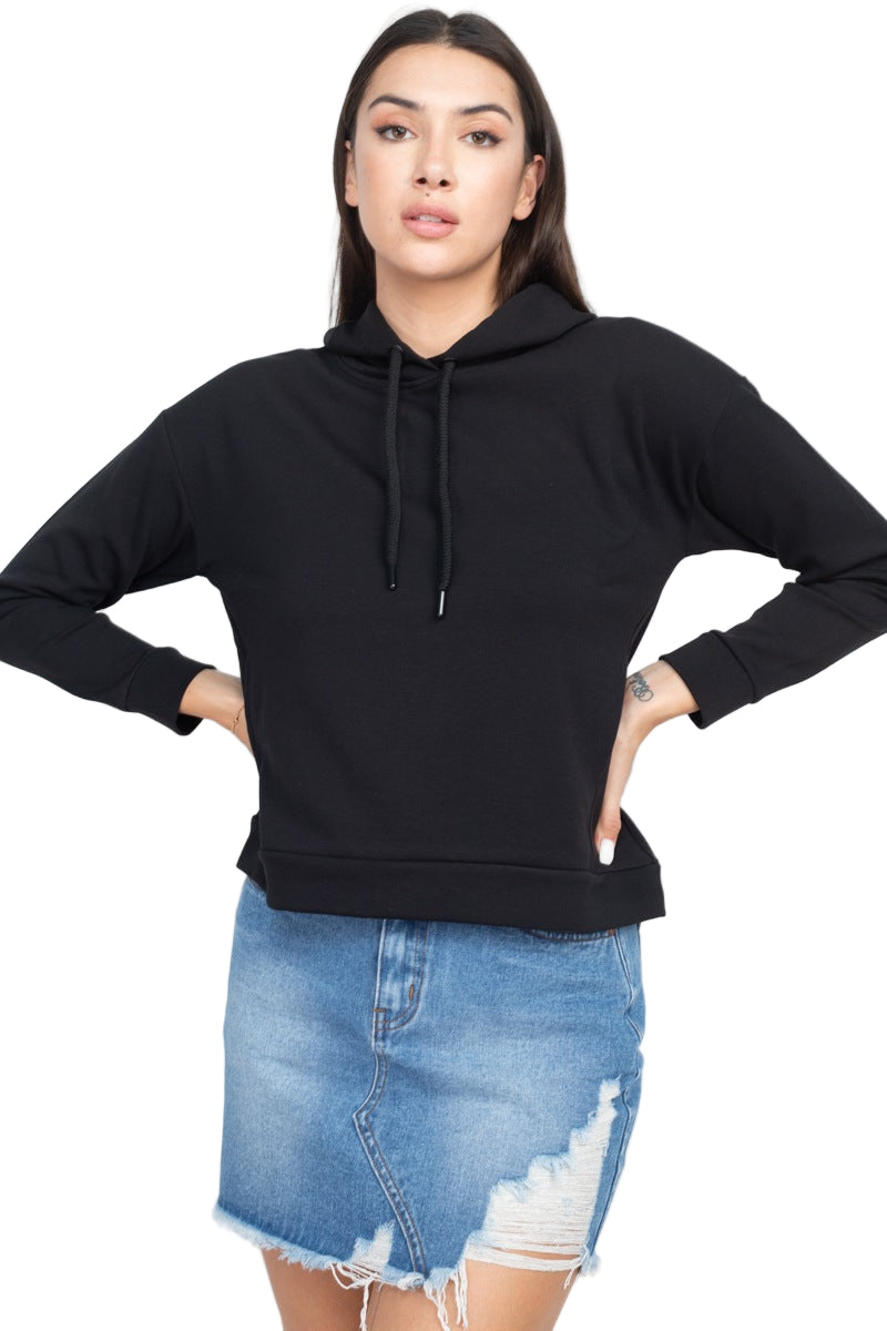 Self-tie Drawstrings Hoodie