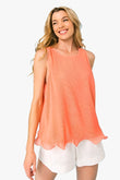 A Baby Pleated Sleeveless Top