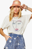 A Solid Knit Graphic T-shirt