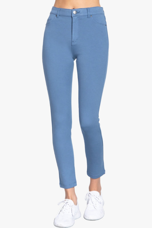 5-pockets Shape Skinny Ponte Mid-rise Pants