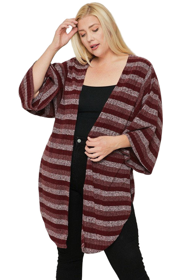 Multi-color Striped Cardigan