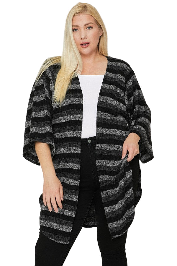 Multi-color Striped Cardigan