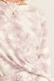 A Star-pattern Tie-dye Knit Top