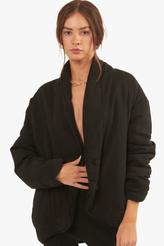 A Solid Woven Jacket