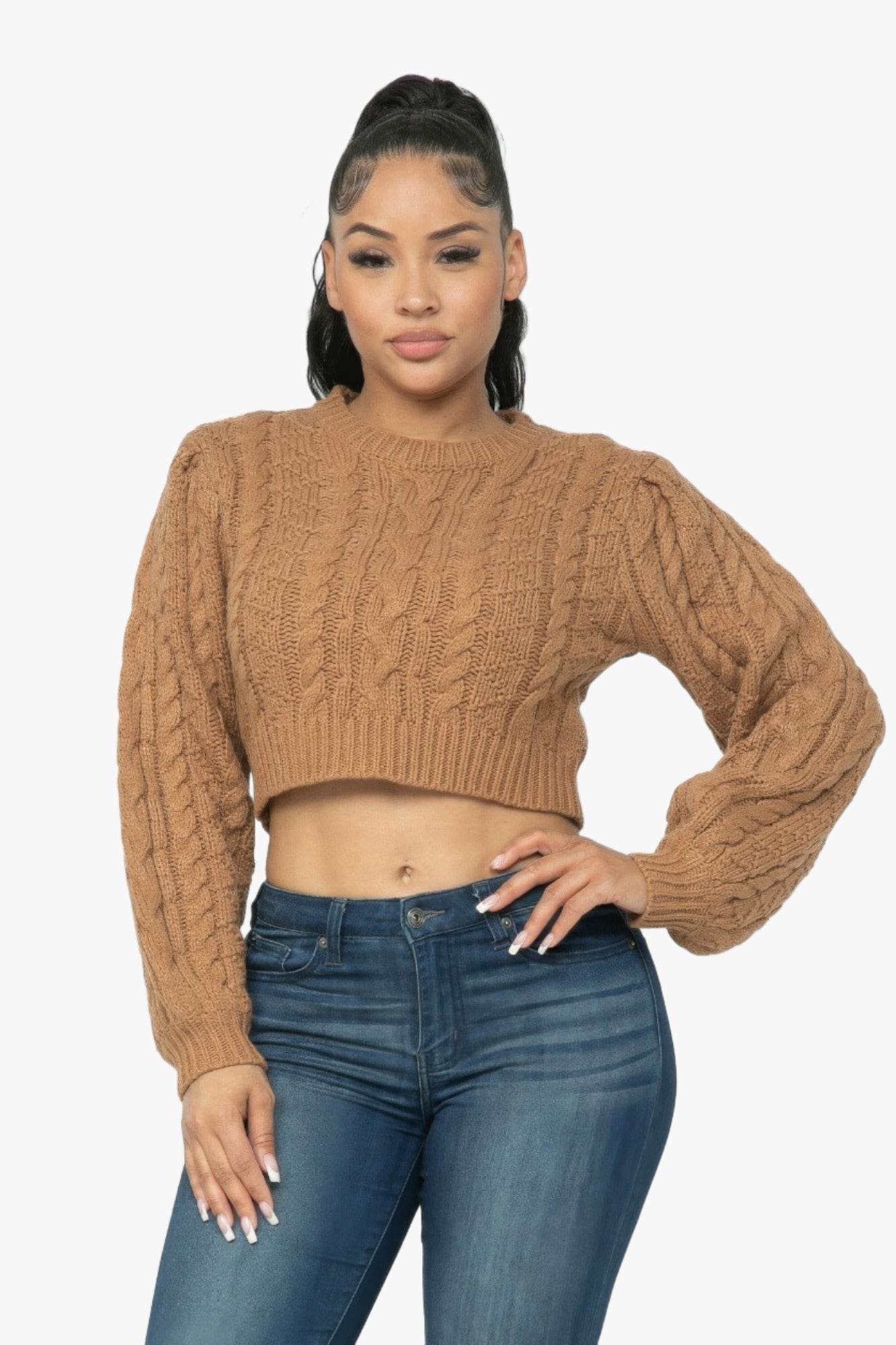 Cable Pullover Top