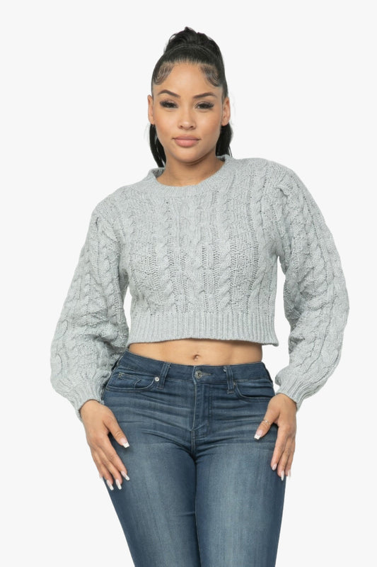 Cable Pullover Top