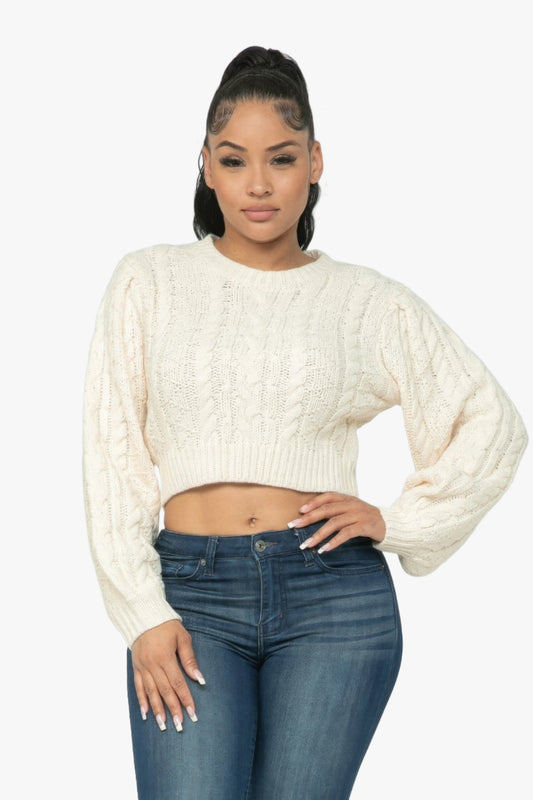 Cable Pullover Top