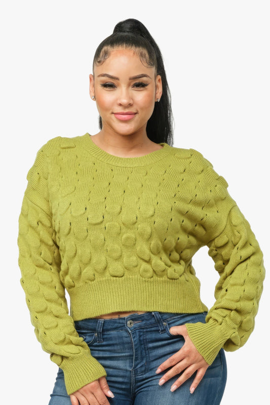 Checker Sweater Top