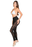 Ruched Poly Mesh Leggings