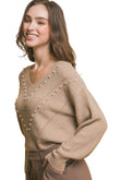 Pearl details sweater