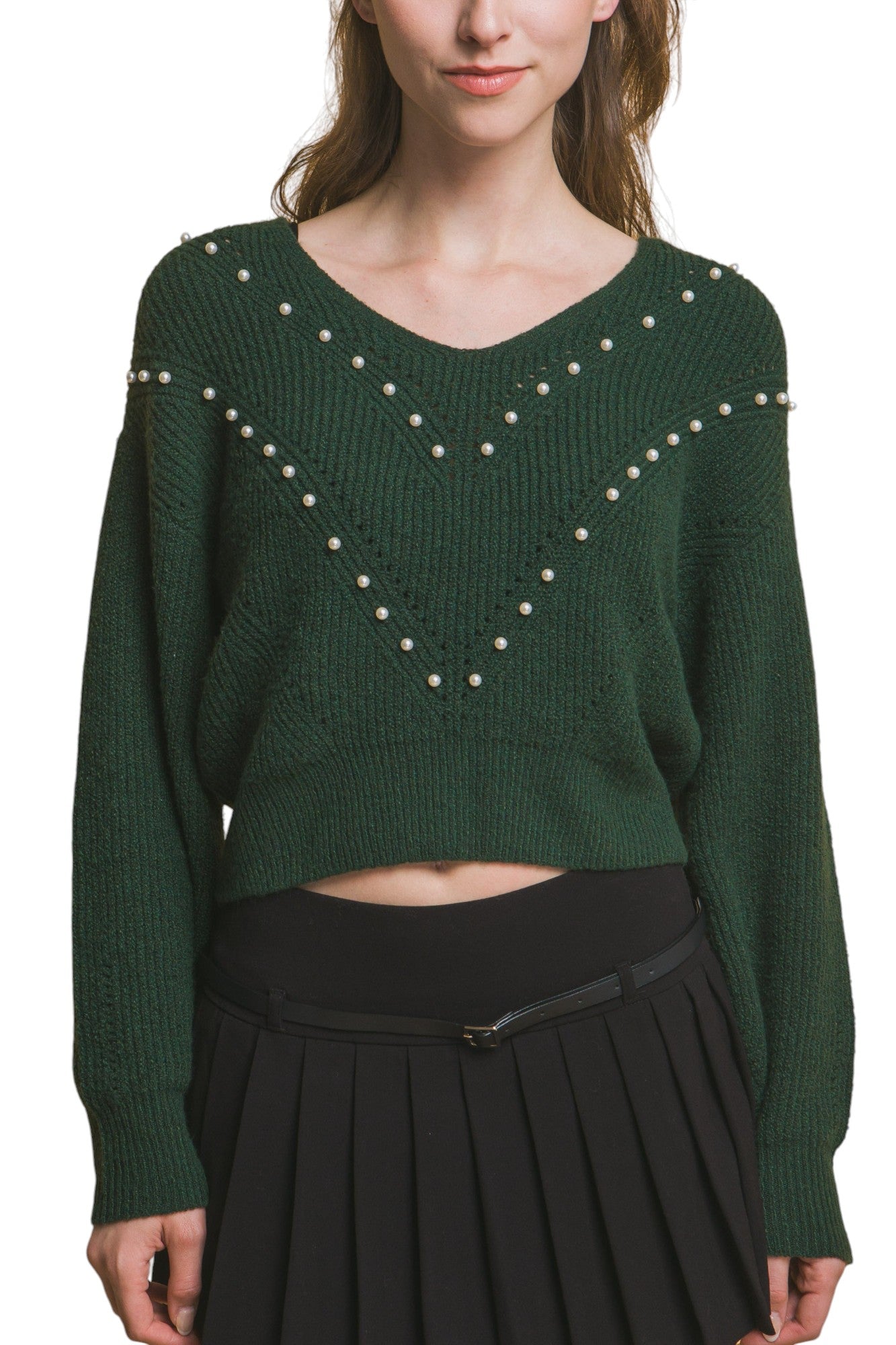 Pearl details sweater