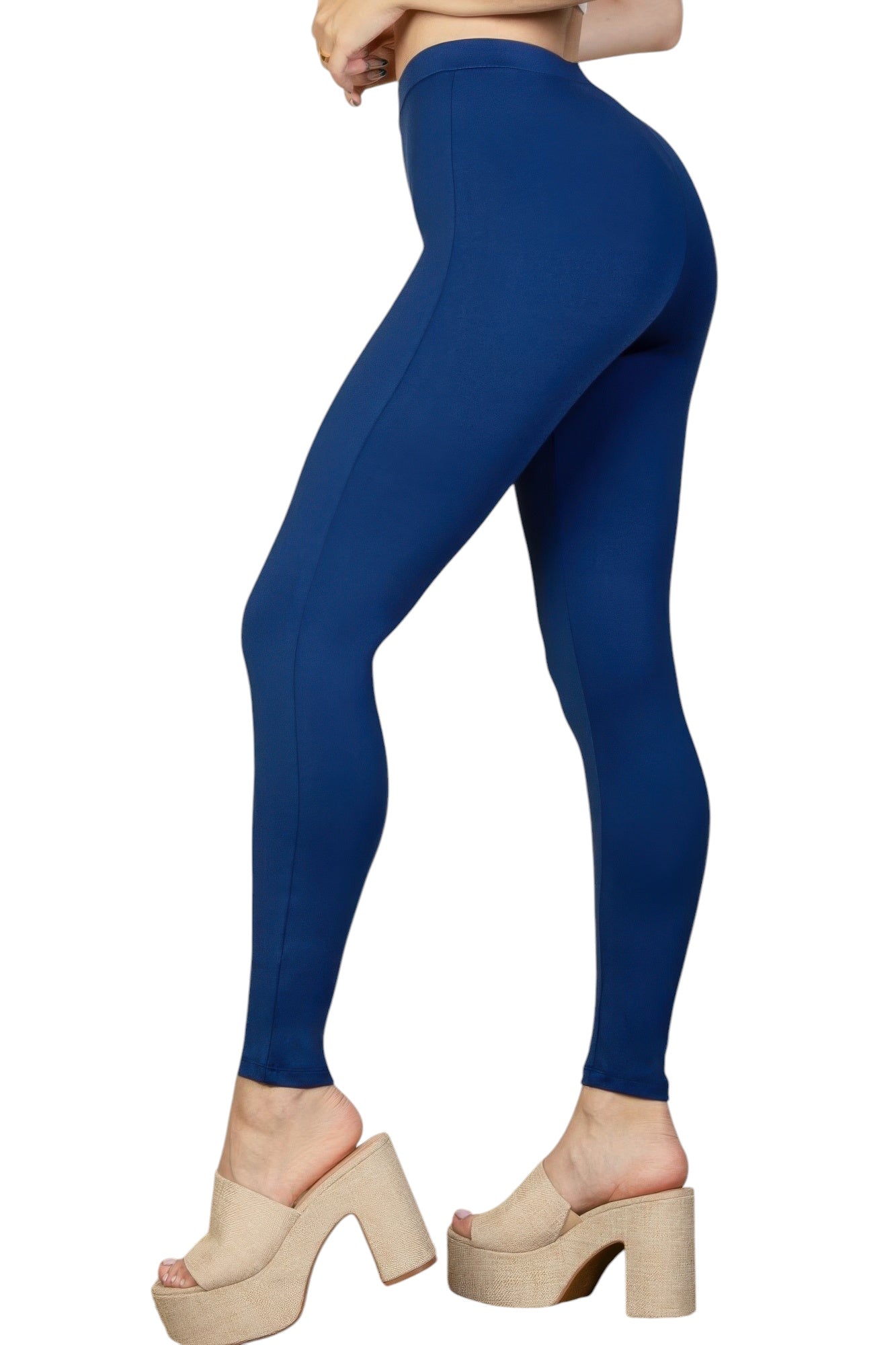 Solid High Waist Legging