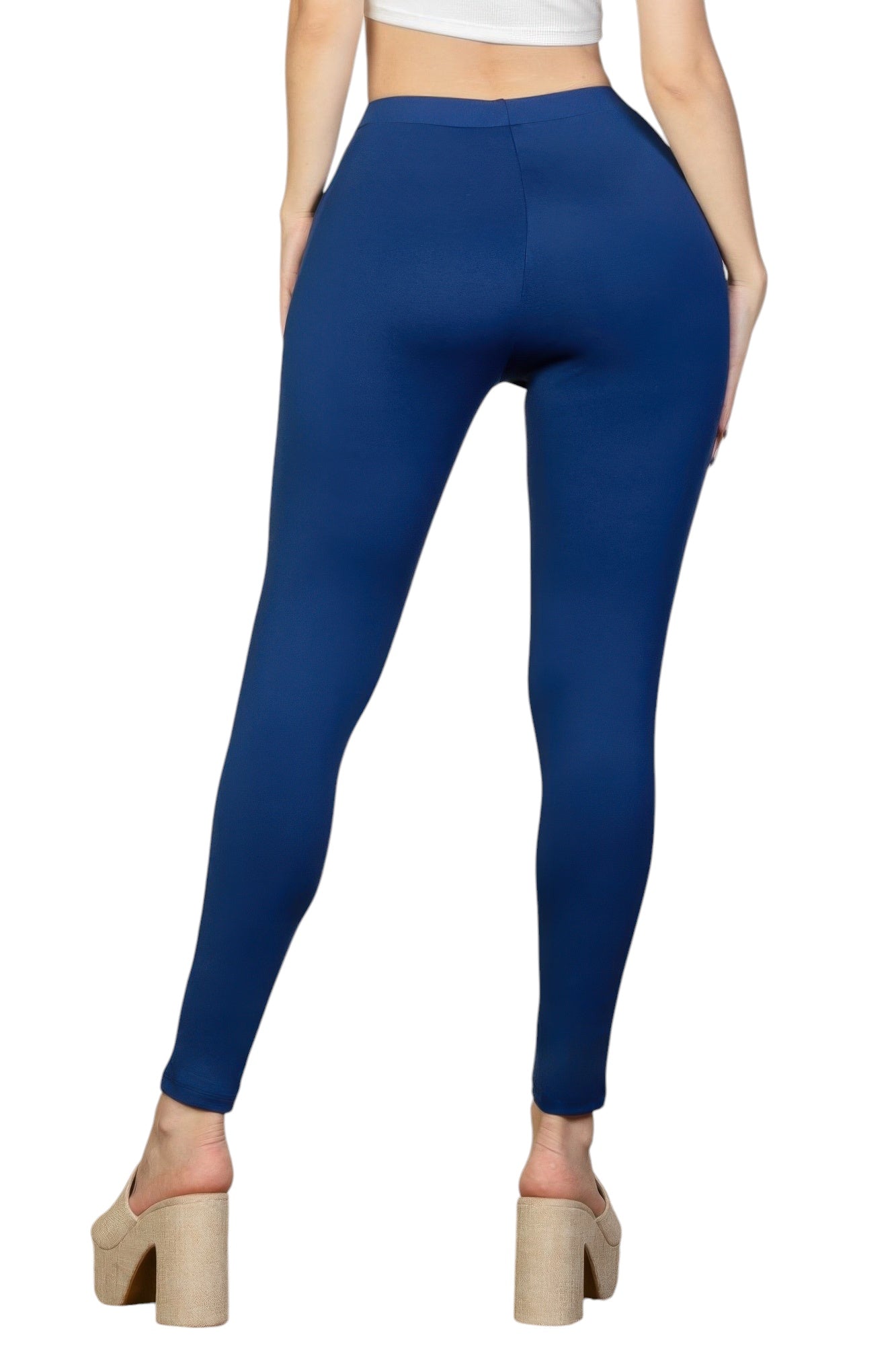 Solid High Waist Legging